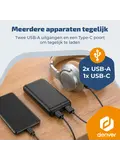 Powerbank 10.000mAh USB-C / USB-A / MicroUSB