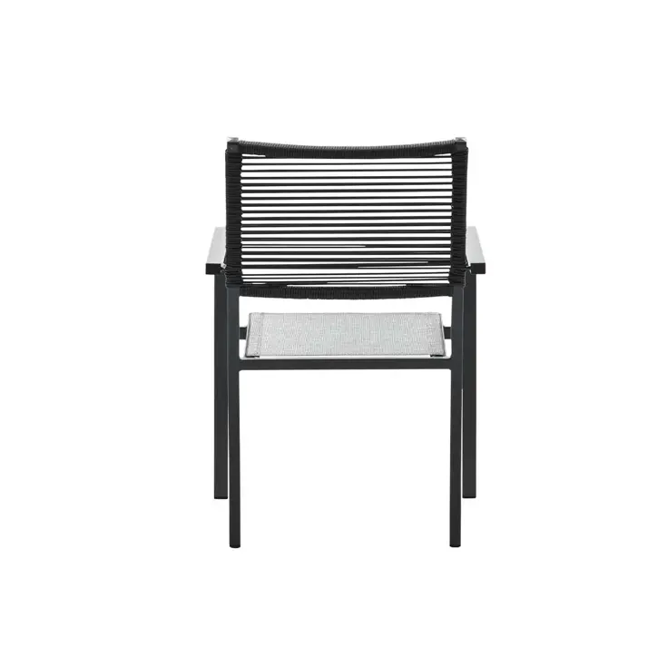 Tess 2st zwarte Tuinstoel