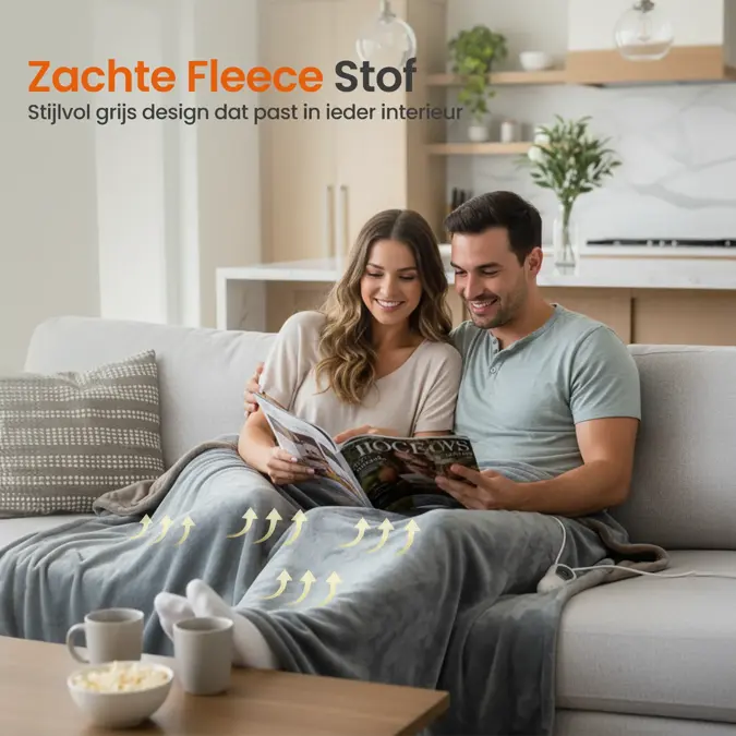 Goliving Elektrische Fleece Deken - 160x120