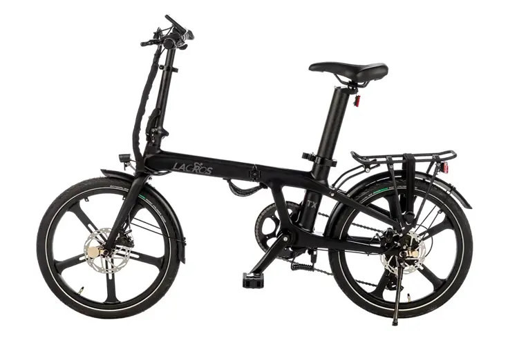 Lacros TX Carbon zwart opvouwbare e-bike