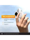 R2B iPhone 14 Hoesje Marmer + Screenprotector