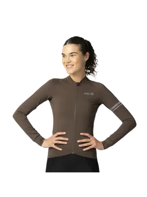 Solid Fietsshirt Lange Mouwen Performance  Dames