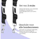 Hondengordel voor Auto - 2 stuks - Zwart