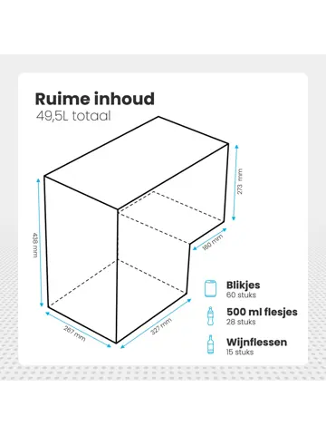 Compressor Koelbox – 49.5L – Grijs