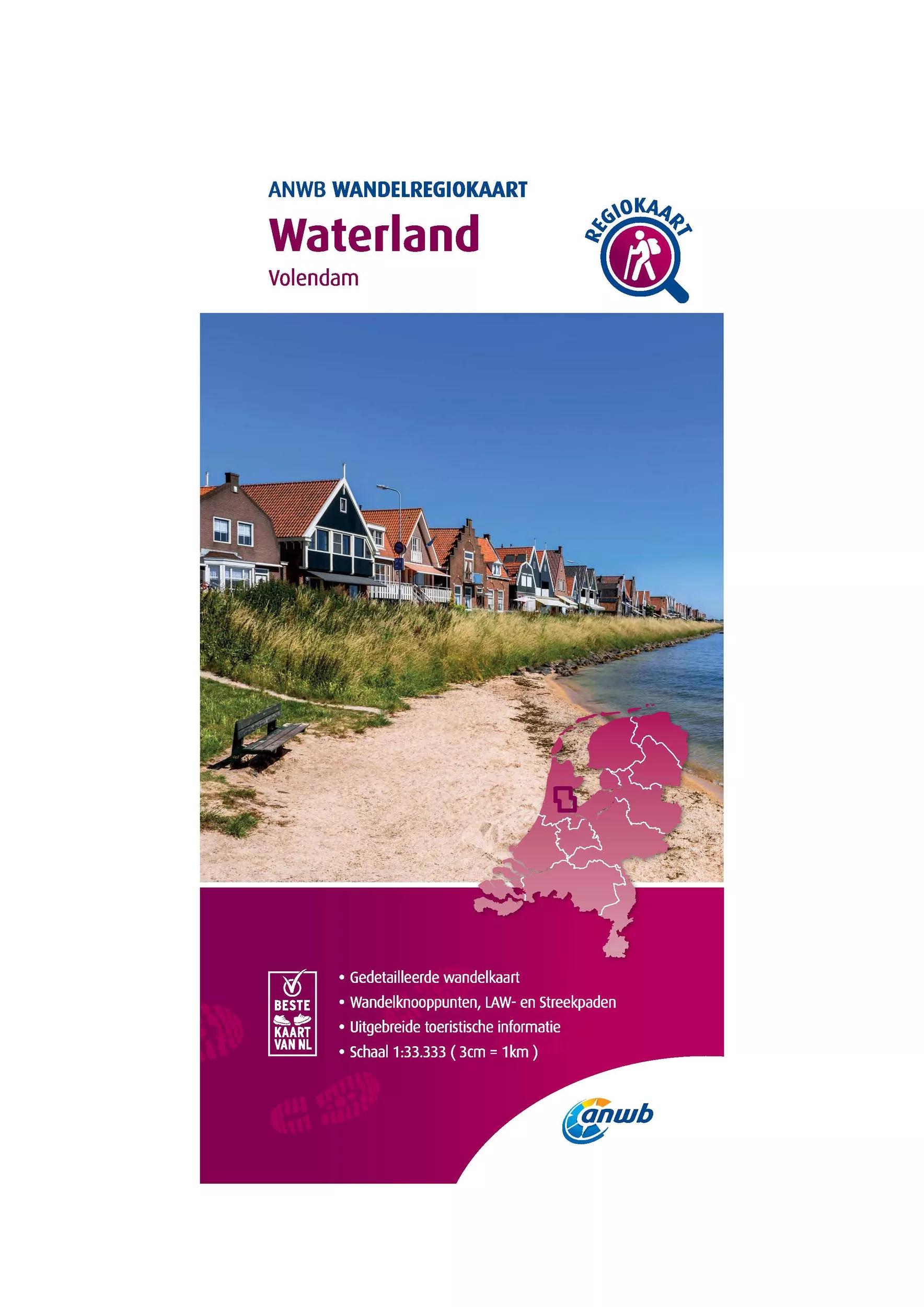 ANWB  Wandelkaart Waterland main product image