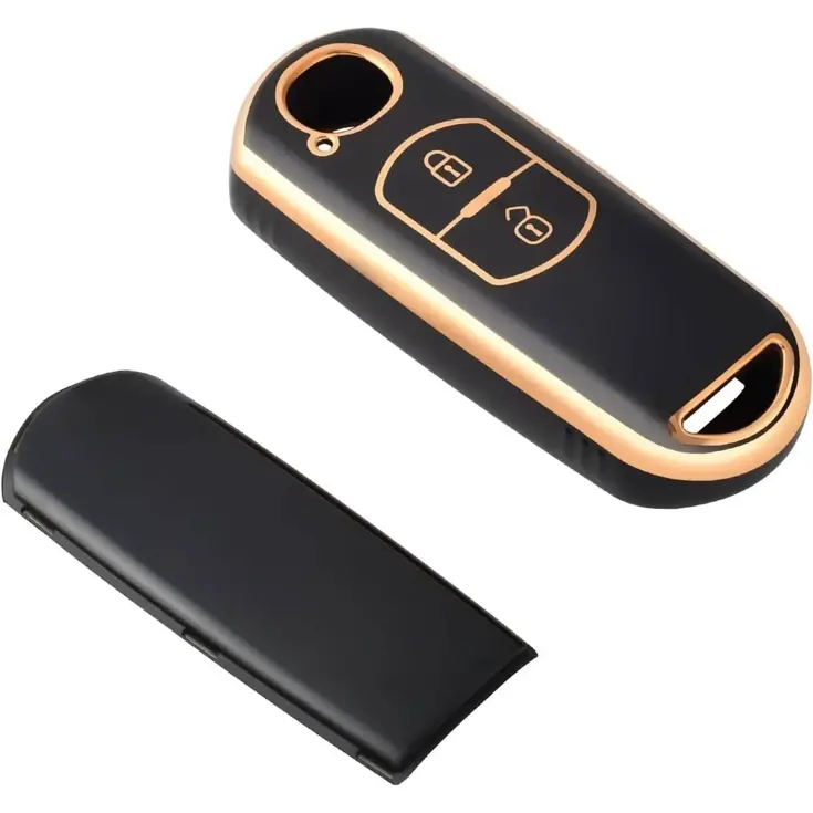 TPU Sleutelhoesje voor Mazda goud A2