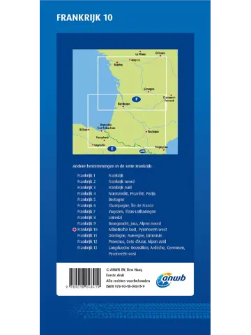 ANWB Wegenkaart Atlantische Kust, Pyreneeen West