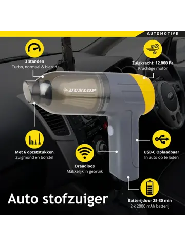 Auto Stofzuiger Draadloos 36W