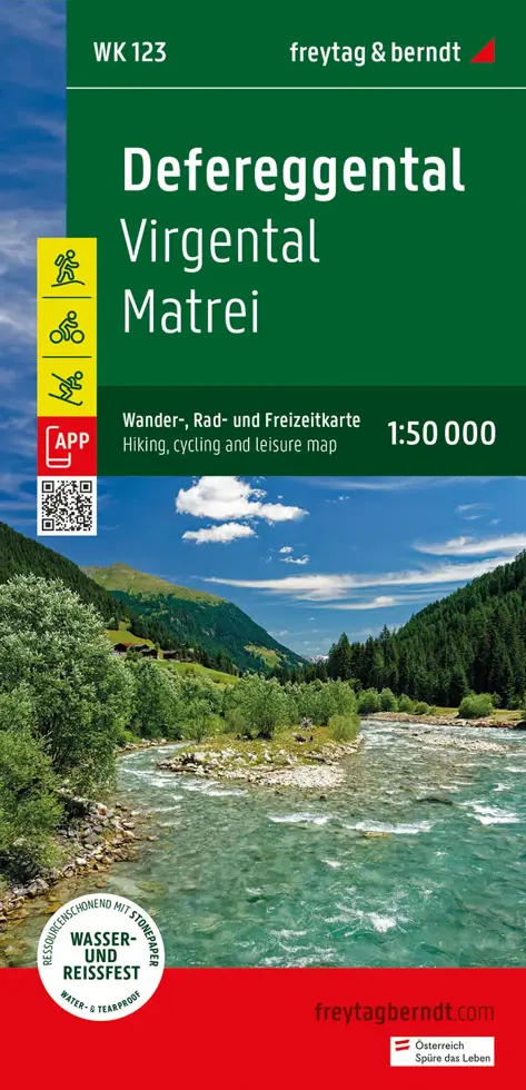 Wandelkaart WK123 Matrei - Defereggen