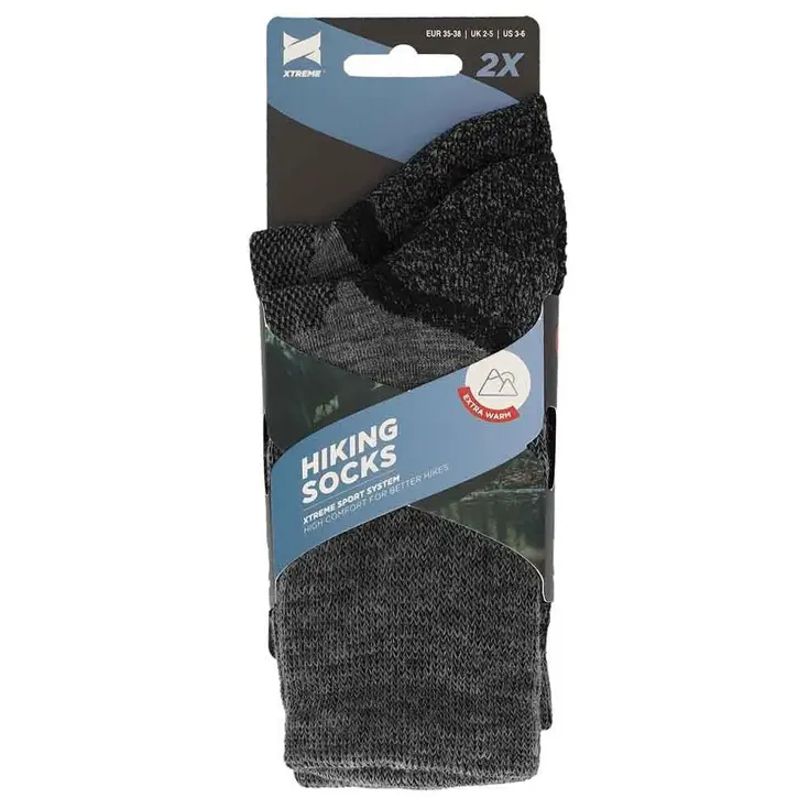 6 paar - Met Wol - Hiking Sokken