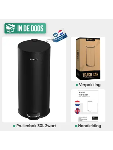 Avalo Pedaalemmer 30L - RVS