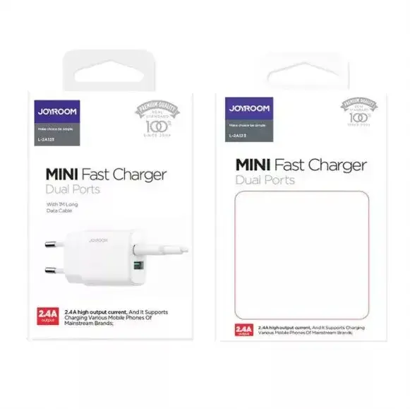 Dual USB-A + USB-C kabel - Wit
