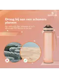 Nederlandse Motivatie Waterfles - Rose Goud - 1L