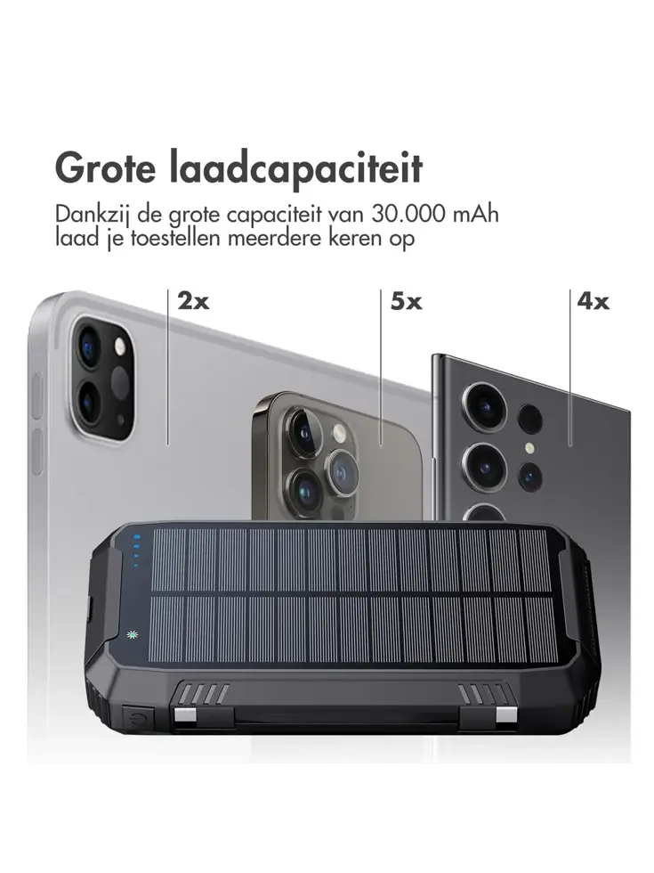 Solar Powerbank 30.000 mAh