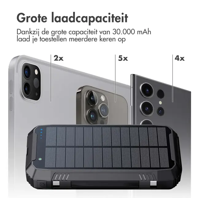 Solar Powerbank 30.000 mAh