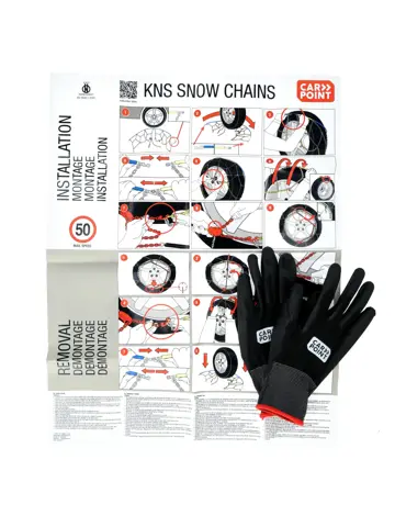 Flexibele sneeuwketting 9mm voor personenauto's