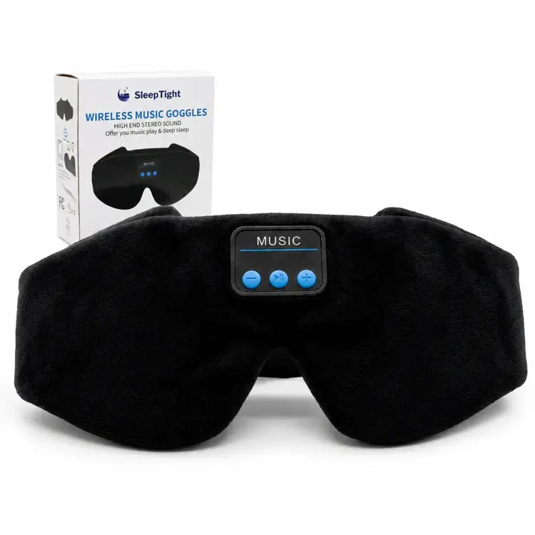 Slaapmasker Bluetooth 3D - Traagschuim Luxe