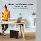 Convectorkachel – 2000W – Zwart