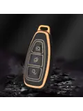 TPU Sleutelhoesje voor Ford goud K3