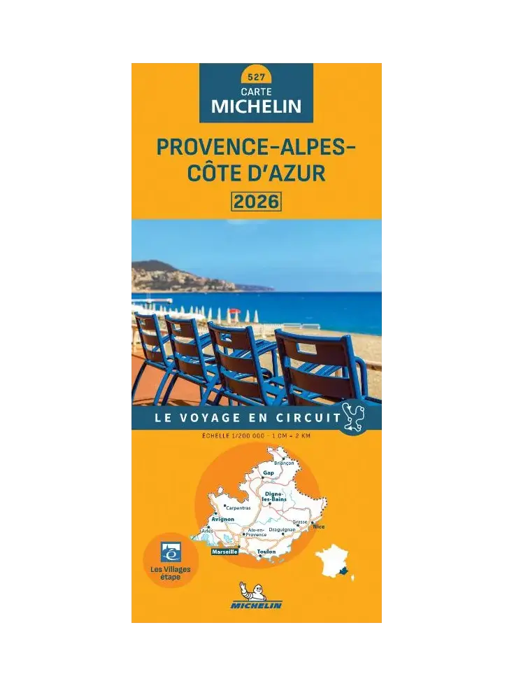 Michelin wegenkaart 527 Provence Cote-d'Azur 2026 