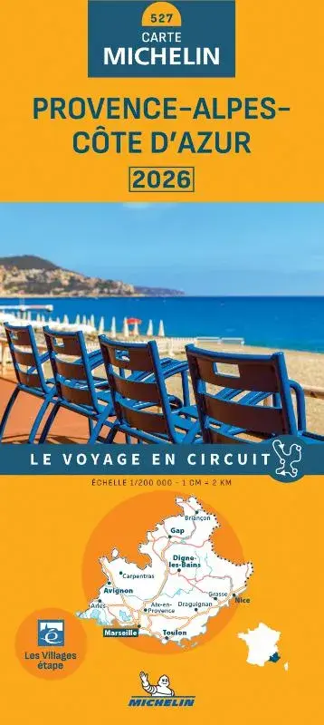 Michelin wegenkaart 527 Provence Cote-d'Azur 2026 