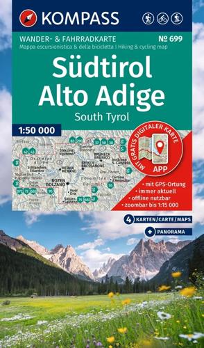 Wandelkaart WK699 Südtirol - Alto Adige