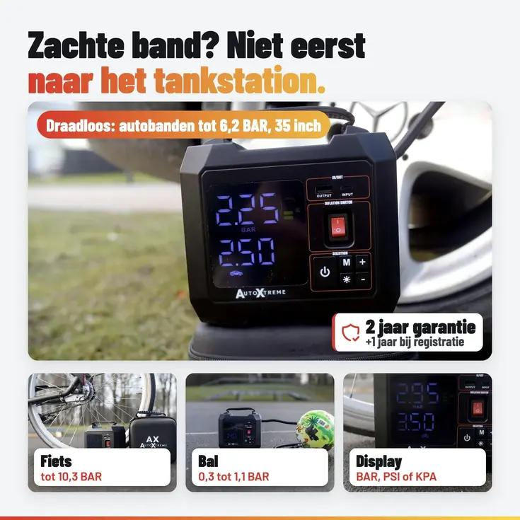 Air-300 - Luchtcompressor & Elektrische fietspomp
