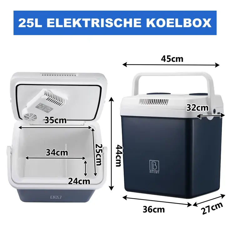 Elektrische Koelbox - 25L - 12V/230V