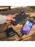 Powerbank 10.000 mAh met Kabels - Zwart