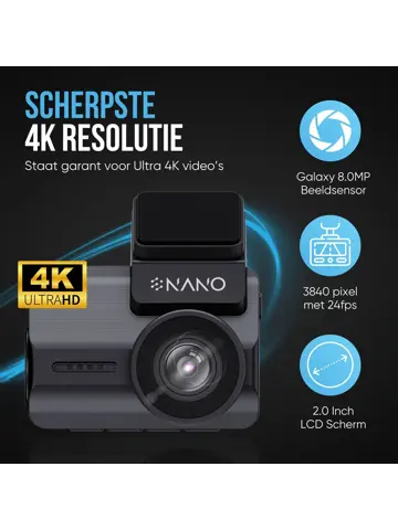 M68 4K 2CH Wifi GPS 32gb dashcam