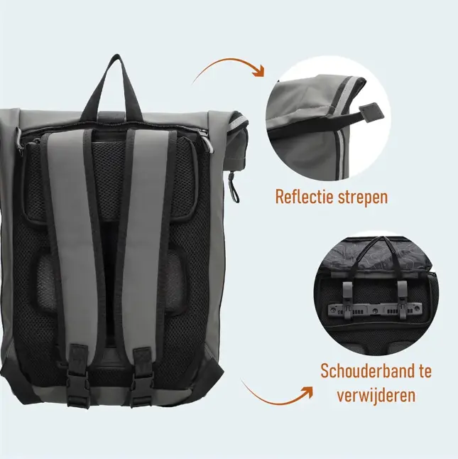 Beagles - Bicycle - Fietstas met rolltop