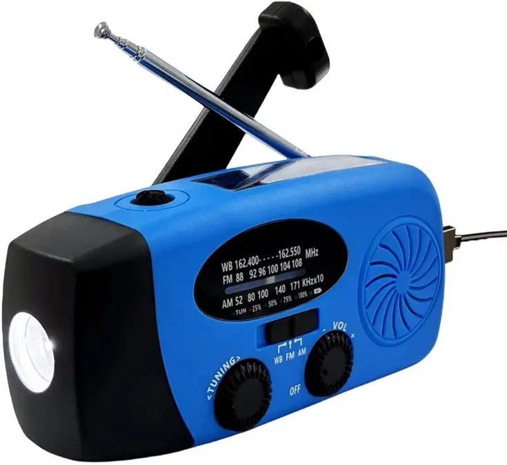 Noodradio Solar Opwindbaar - FM/AM - 5000mAh