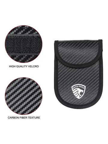 2 x RFID Autosleutel Hoesje Anti-Skim Carbon Style