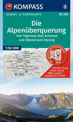 Wandelkaart WK289 Die Alpenüberquerung