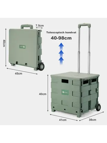 Boodschappenkrat - 50L - Met Deksel