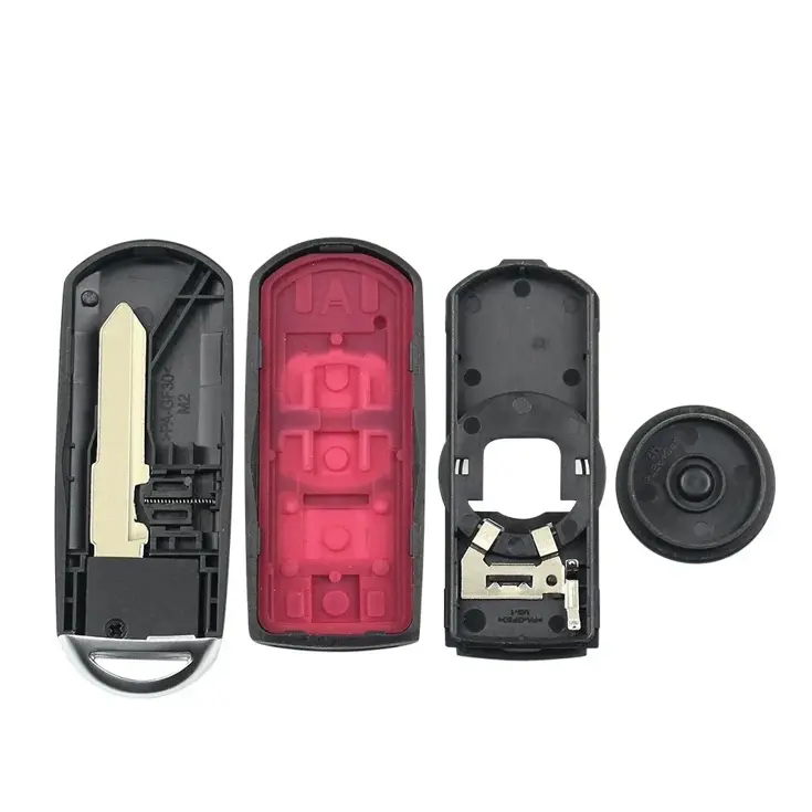 Smart key behuizing 3 knops geschikt voor Mazda
