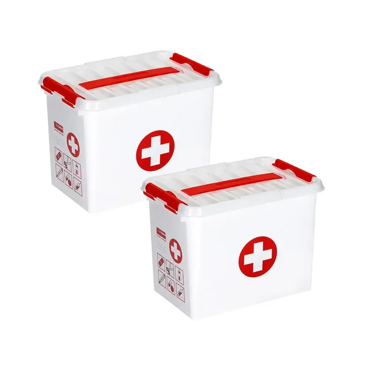 Q-line - EHBO doos met inzet - 9L - 2-delig