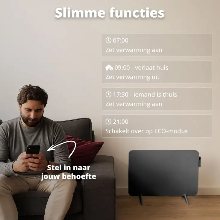 Slimme Infrarood Verwarming - 600 watt - Wit