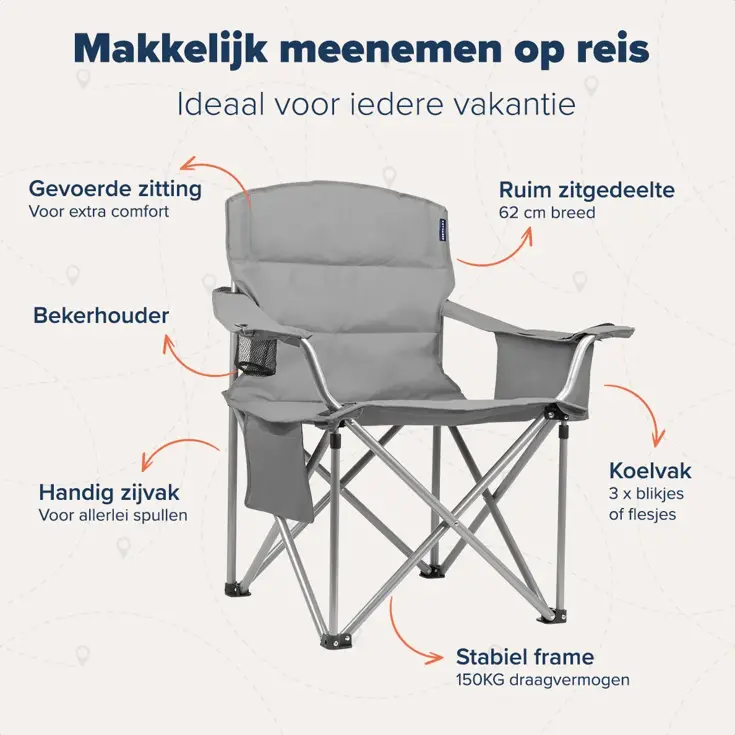 Campingstoel XL