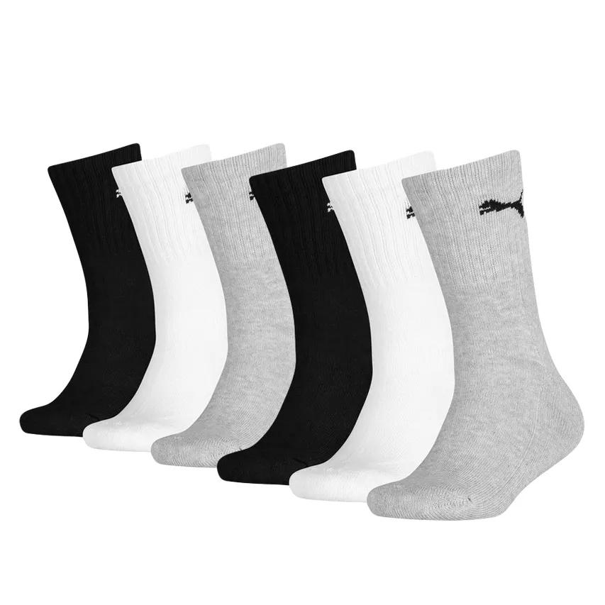 Puma   Crew 6-Pack Sportsokken  Kinderen  Meerkleurig
