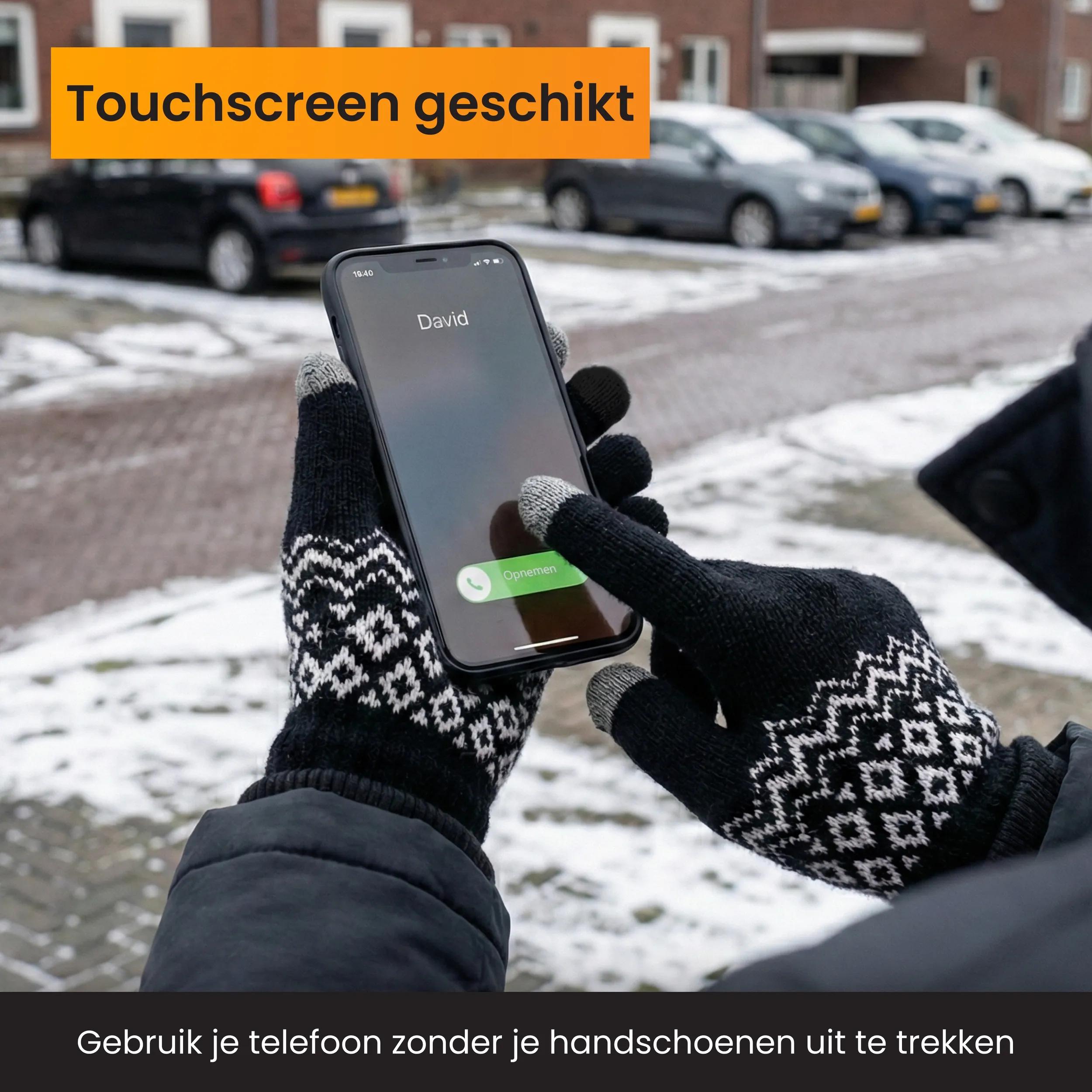NIEUWE 1 PAAR DAMES HANDY THERMISCHE VINGERLESS GEBREIDE WINTER HANDSCHOEN ONE SIZE, Zwart, Eén maat