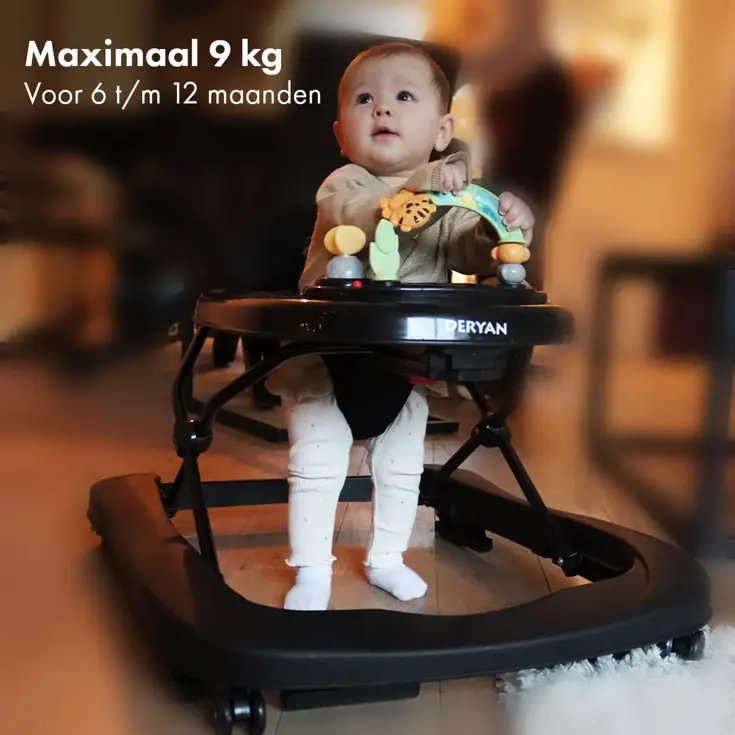 Luxe 2-in-1 Loopstoel - Inklapbaar - Met speelset