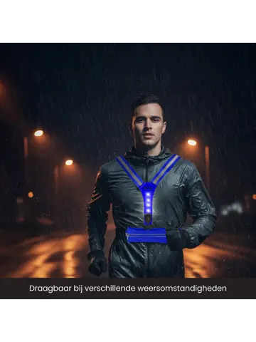 Hardloopvest met Opbergvak - Verlichting