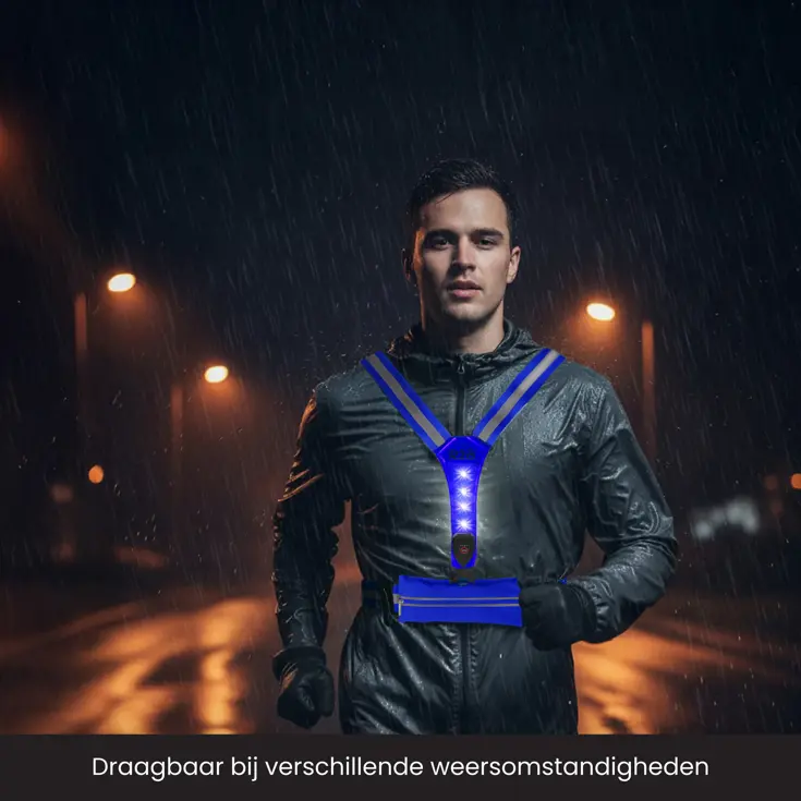 Hardloopvest met Opbergvak - Verlichting