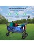 Bolderkar – Tot 120KG – 90L – Blauw