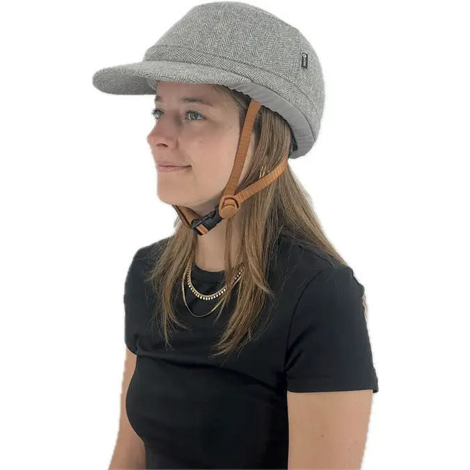 Vizorz SwitchCap fietshelm Grey woolly cap