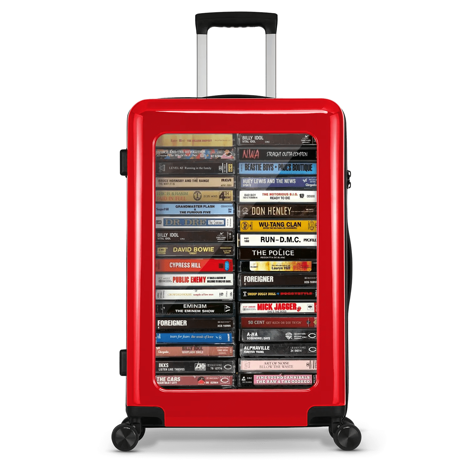 Stickercase  Retro Rewind  Reiskoffer  65cm  Rood  Meerkleurig