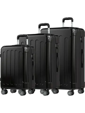 Kofferset – 3 Delig – 45L – Zwart
