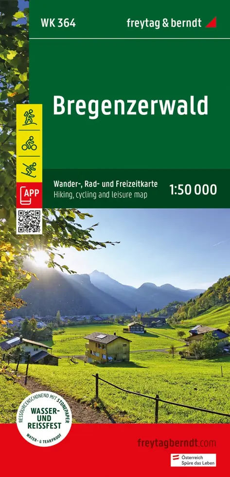 Wandelkaart WK364 Bregenzerwald