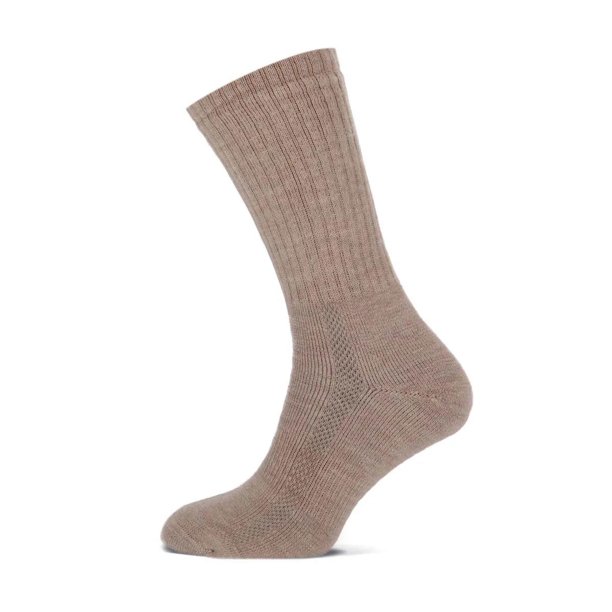 Basset   Comfort  Merinowollen Sokken  Beige